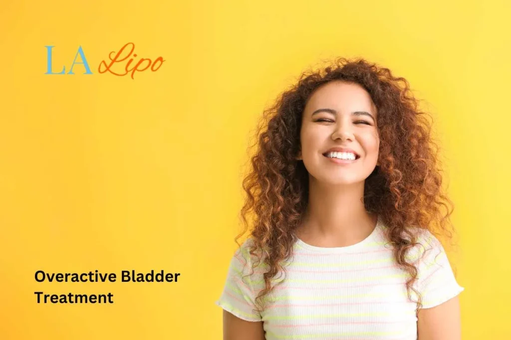 woman smiling about overactive bladder treatment Andover solutions